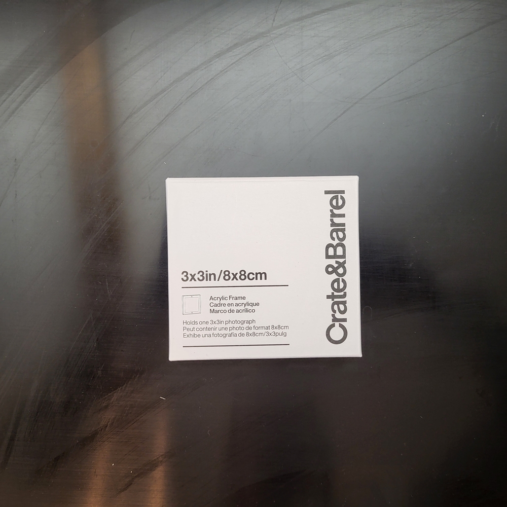 Crate&Barrel Modern Acrylic Frame 3x3 (No Longer Available at Crate And Barrel)